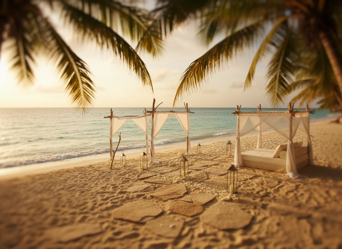 A beach scene for the contact section